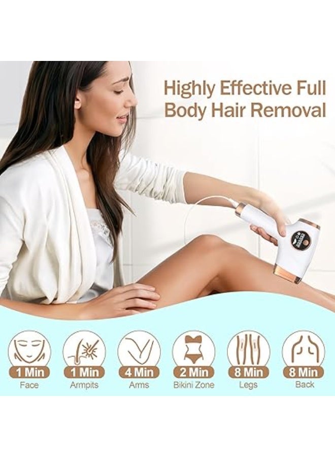 Purrhappy ICE IPL Laser Hair Removal, Smart Painless Ice Cooling Permanent Device Remover Machine with Shaver & Goggles, U.S. FDA Safety Certification, 999,999 Automatic Flashes for Body and Face, Hair Removal for Adults Women and Men - Permanent, UK Plug Corded, White - Image 5